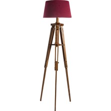 Ağaç Ustası Piega Tripod Lambader Abajur Avize Aydınlatma Ahşap Naturel Ağaç Country Dekor Lamba Aplik Masif Doğal