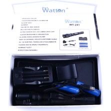 Watton Profesyonel Tx6 Şarjlı Zoomlu El Feneri Watton WT-241