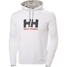 Helly Hansen HH Logo Hoodie Erkek Beyaz Kapüşonlu Sweatshirt