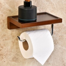 Mbi Konsept Kağıt Havlu - Tuvalet Kağıtlığı - Rulo Peçete - Banyo & Wc Ahşap Stand Askı 2 'li Takım Özel Yapım