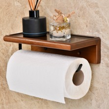 Mbi Konsept Kağıt Havlu - Tuvalet Kağıtlığı - Rulo Peçete - Banyo & Wc Ahşap Stand Askı 2 'li Takım Özel Yapım
