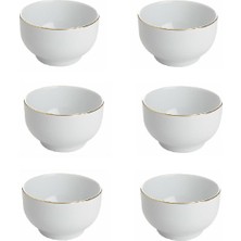 Porland Altın Yaldız Serisi 6 Adet 11CM Porselen Kase