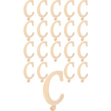 Kına Atölyesi 20 Adet Karışık Pleksi Harf 4cm Gold