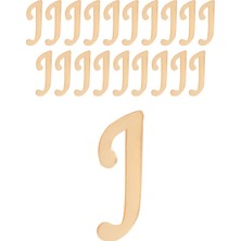 Kına Atölyesi 20 Adet Karışık Pleksi Harf 4cm Gold