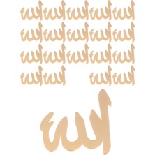 Kına Atölyesi 20 Adet Karışık Pleksi Harf 4cm Gold