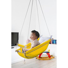 Bundera Kids Bebek Uyku Salıncağı Çocuk Ahşap Hamak Beşik Salıncak Minderli Yatak Seti