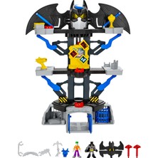 Imaginext Dc Super Friends 2'Si 1 Arada Transforming (Dönüşen) Batcave, Süper Kahraman Oyuncaklarından Batman, Joker, Zırh ve Fırlatıcı Dahil Chh91