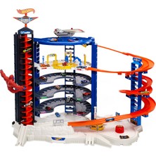 Hot Wheels Ultimate Garaj Dev Kule, 140 Araba Kapasitesi, Motorlu Asansör Fml03