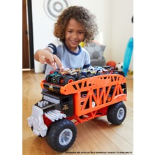 Hot Wheels Monster Trucks Taşıyıcı Kamyon, 12 adet 1:64 Ölçekli Araç Kapasiteli GKD37