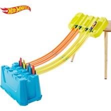 Hot Wheels Track Builder Unlimited Çok Şeritli Hız Kutusu, Fırlatma Kapısı, Kıskaç, 4 Şeritli Başlangıç Kapısı ve 1 Adet 1:64 Ölçekli Hot Wheels Aracı ile Birlikte GLC95