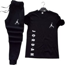 Amor Man Jordan Dijital Baskılı Ultra Hafif Pamuk Ter Koku Mantar Yapmayan Kısa Kollu Çift Cep Erkek Eşofman Takımı