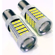 Femex Eco Bay15d Çift Duy P21/5w Tip 63 Ledli Şaşı Tırnak Beyaz