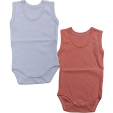 Özdemirli Bebe Kalın Askılı Çıtçıtlı Badi 2 Li Paket