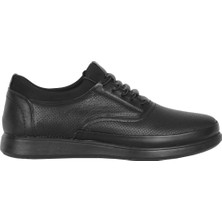 Balayk 066 Siyah Lz  Deri Erkek Sneakers Spor Ayakkabı