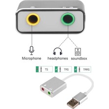 KEEPRO Usb Harici 7.1 Kanal Stereo Ses Kartı 3.5Mm Kablolu