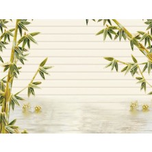 Eko Dekor Bambu Desen 3D Özel Tasarım Duvar Kağıdı 002 Vinil