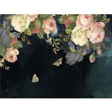 Eko Dekor Vintage Özel Tasarım Duvar Kağıdı Kanvas Tek Parca