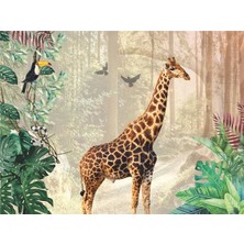 Eko Dekor 3D Tropikal Doğa Duvar Kağıdı Vinil