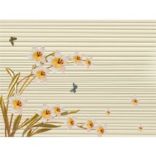 Eko Dekor Çiçek Desen 3D Özel Tasarım Duvar Kağıdı 060 Vinil