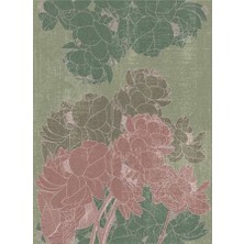 Eko Dekor Floral Özel Tasarım Duvar Kağıdı Kanvas Tek Parca