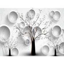 Eko Dekor Ağaç Desen 3D Özel Tasarım Duvar Kağıdı 092 Vinil