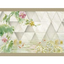 Eko Dekor Çiçek Desen 3D Özel Tasarım Duvar Kağıdı 013 Vinil