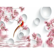Eko Dekor Çiçek Desen 3D Özel Tasarım Duvar Kağıdı 066 Vinil