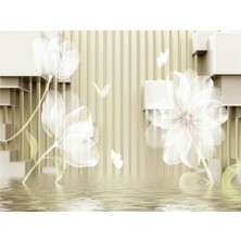 Eko Dekor Çiçek Desen 3D Özel Tasarım Duvar Kağıdı 041 Vinil