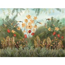 Eko Dekor Botanik Özel Tasarım Duvar Kağıdı Vinil