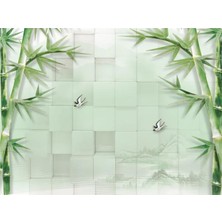 Eko Dekor Çiçek Desen 3D Duvar Kağıdı 001 Kanvas Tek Parca