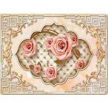 Eko Dekor Çiçek Desen 3D Özel Tasarım Duvar Kağıdı 069 Vinil