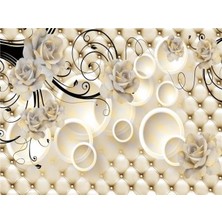 Eko Dekor Çiçek Desen 3D Özel Tasarım Duvar Kağıdı 097 Vinil