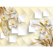 Eko Dekor Çiçek Desen 3D Özel Tasarım Duvar Kağıdı 042 Vinil