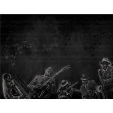 Eko Dekor Blues Brothers Özel Tasarım Duvar Kağıdı Kanvas Tek Parca