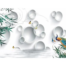 Eko Dekor Çiçek Desen 3D Özel Tasarım Duvar Kağıdı 099 Vinil