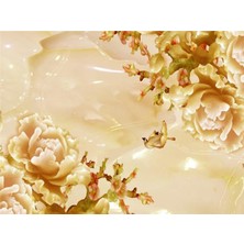 Eko Dekor Çiçek Desen 3D Özel Tasarım Duvar Kağıdı 036 Vinil