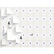 Eko Dekor Çiçek Desen 3D Özel Tasarım Duvar Kağıdı 076 Vinil