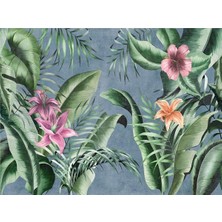 Eko Dekor Özel Tasarım Yaprak Çiçek Duvar Kağıdı Vinil