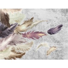 Eko Dekor Tüy Görselleri Özel Tasarım Duvar Kağıdı Vinil