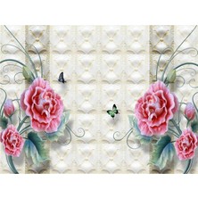 Eko Dekor Çiçek Desen 3D Özel Tasarım Duvar Kağıdı 035 Vinil