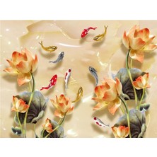 Eko Dekor Çiçek Desen 3D Özel Tasarım Duvar Kağıdı 071 Vinil