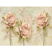 Eko Dekor Çiçek Desen 3D Özel Tasarım Duvar Kağıdı 0131 Vinil