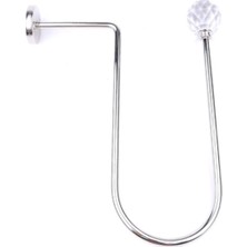 Evdepo Home Gümüş Rengi Metal Fon Perde Bağlama Renso Kol Bağı