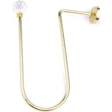 Evdepo Home Altın Rengi Metal Fon Perde Bağlama Renso Kol Bağı