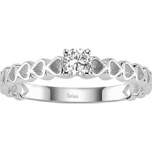Sirius G Renk 0,15 Karat Pırlanta Tektaş Yüzük 0423R0108