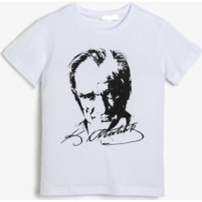Nacar Çarşı Unisex Çocuk Atatürk Baskılı T-Shirt