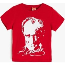 Nacar Çarşı Unisex Çocuk Atatürk Baskılı T-Shirt
