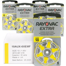 Rayovac Extra 10 Numara Işitme Cihazı Pili 30'lu