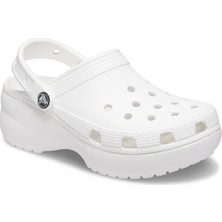 CROCS Classic Platform Clog W 206750-100 KADIN Beyaz Sandalet&Terlik