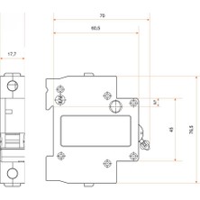 Federal 1x32A 6kA C Tipi Tek Kutuplu Otomatik Sigorta, FM6E 9EG-C0631-0D32